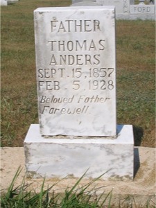 Thomas Andrews gravestone